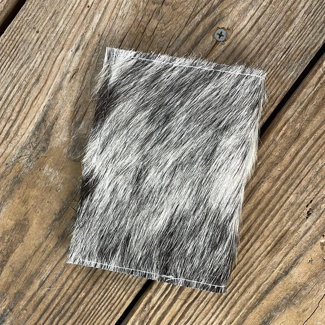076 Passport Cover - Black & White w/ Rainbow Aztec