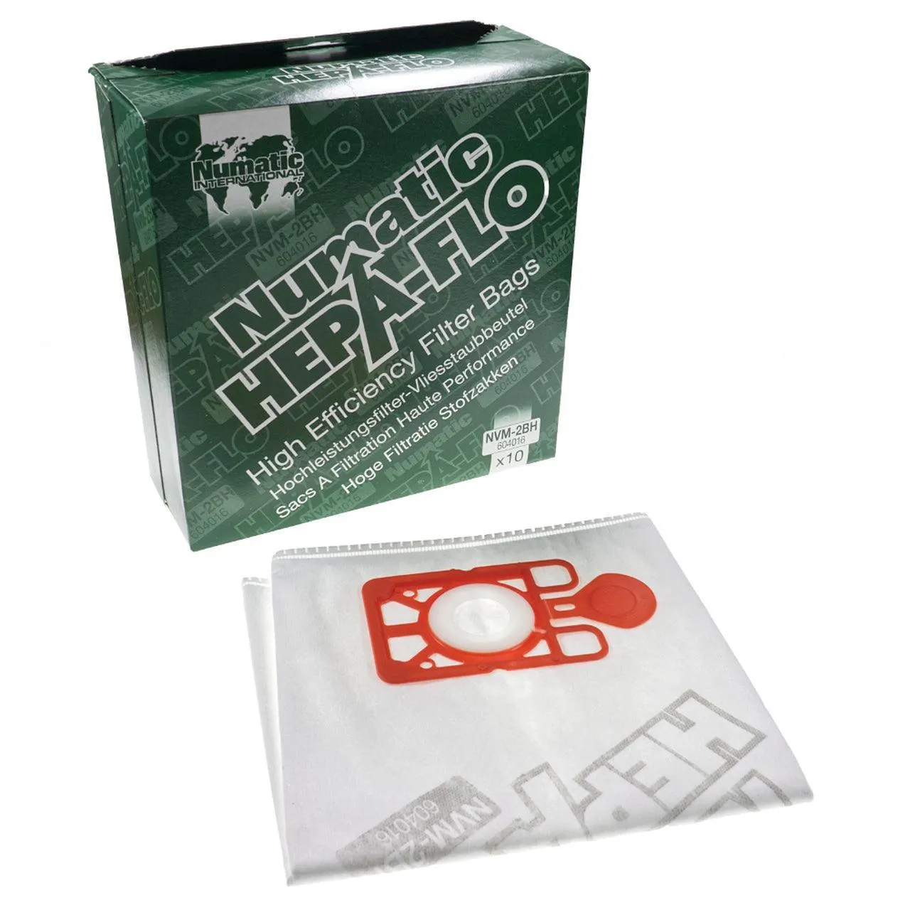 10 x Genuine Numatic NVM-2BH Bags - Henry XL, Edward, Charles and George