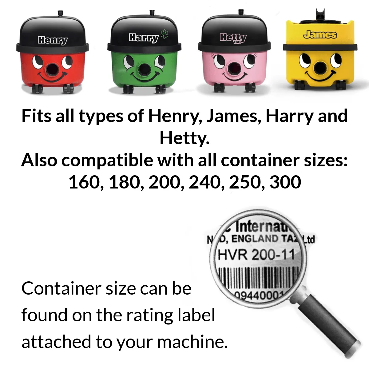 10 x Henry Hoover Bags  - Compatible Hepaflo NVM-1CH
