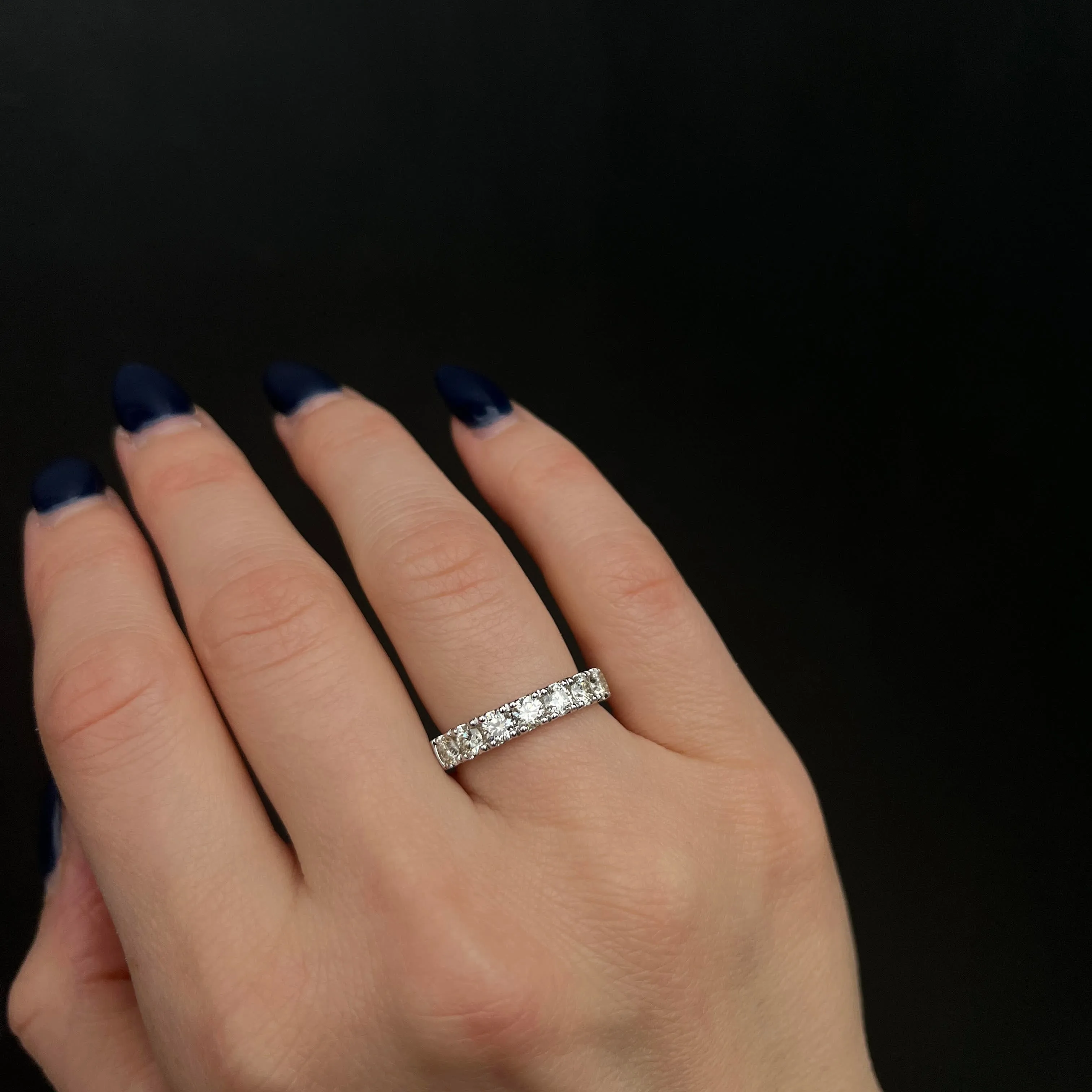 14K White Gold 1.50 CTW Diamond Band