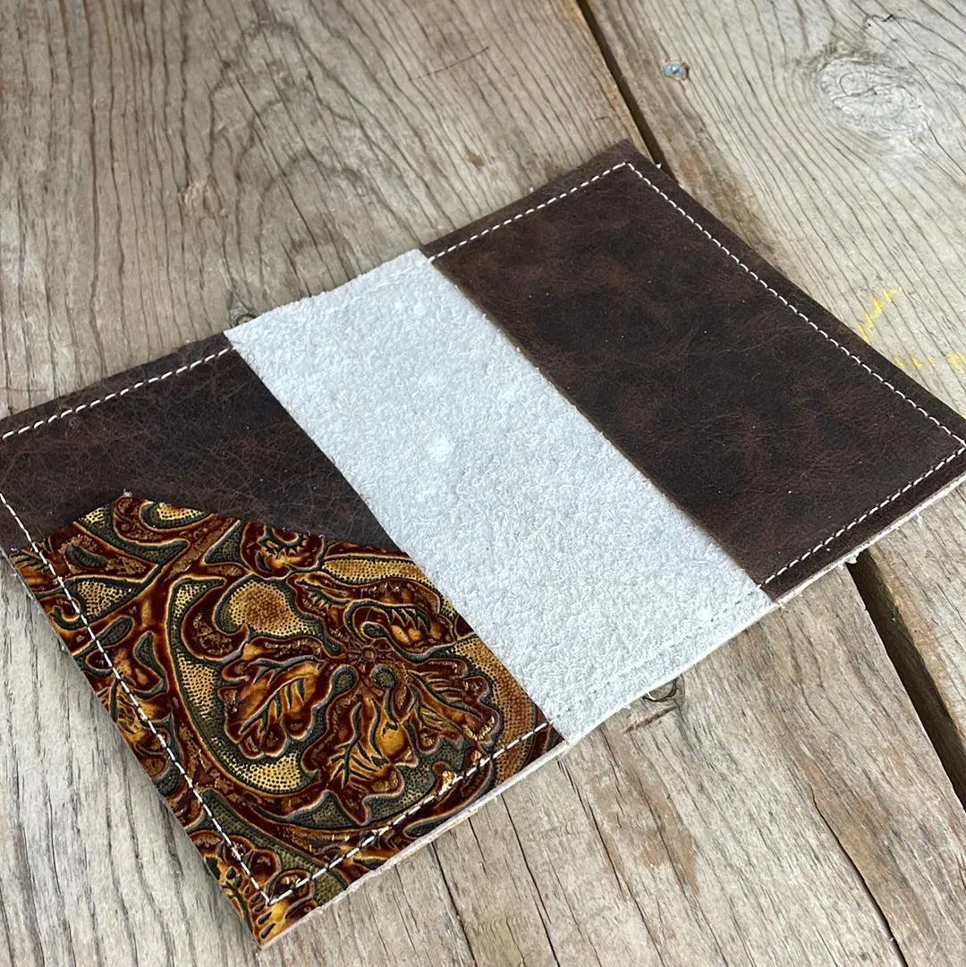 182 Passport Cover - Silver Acid w/ Sepia Laredo