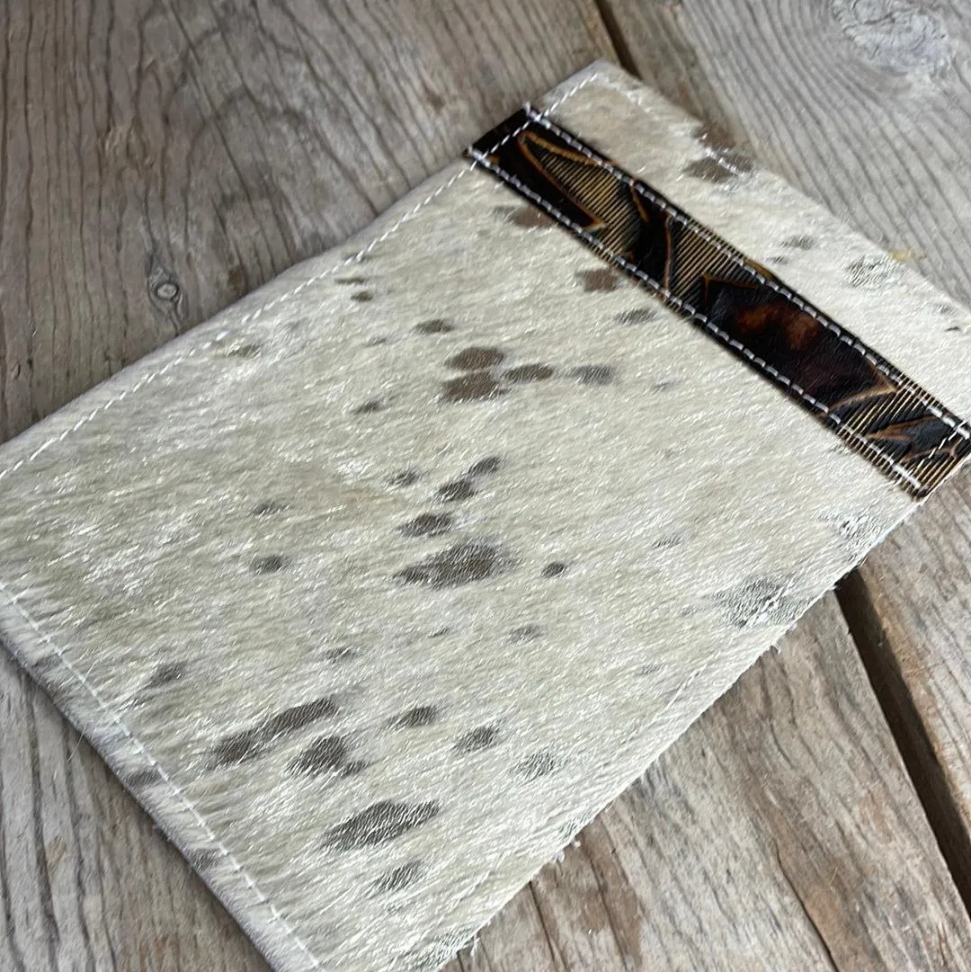 182 Passport Cover - Silver Acid w/ Sepia Laredo