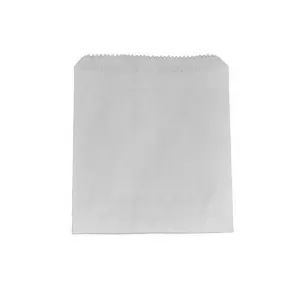 2 Square White Glassine Bags
