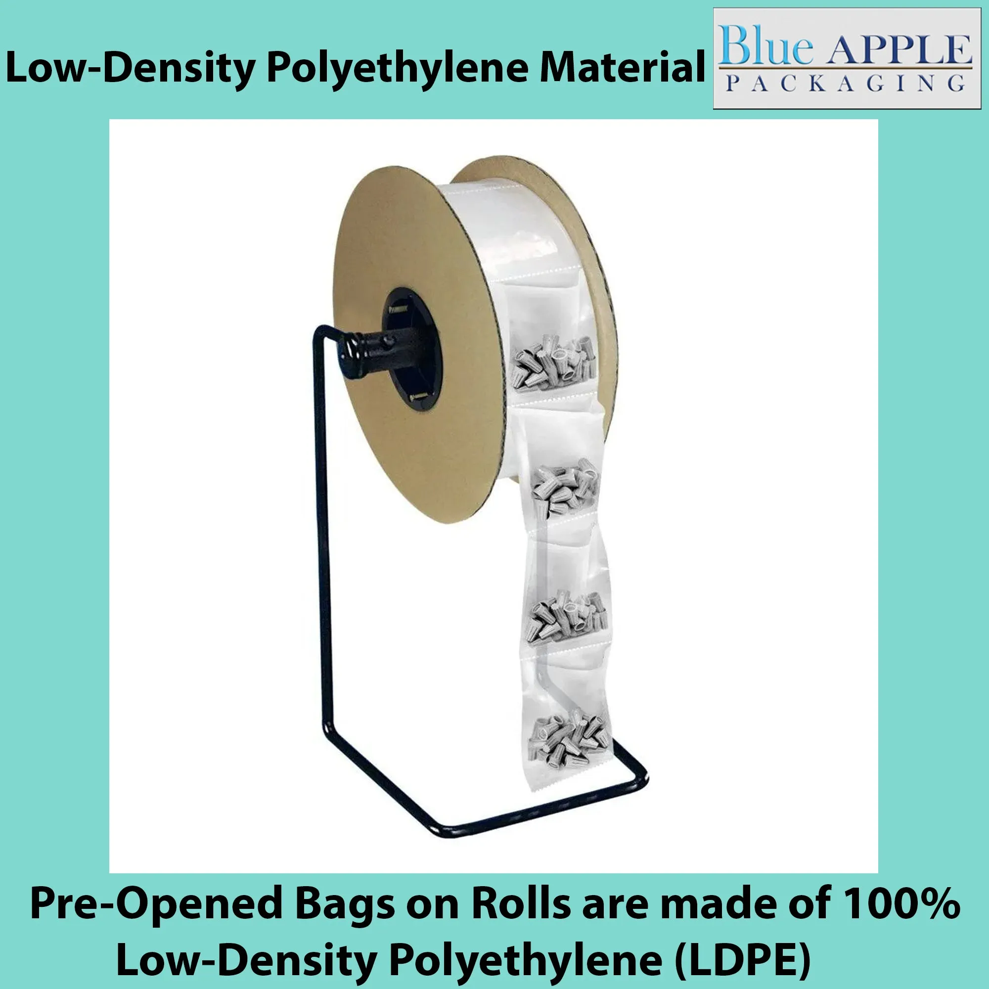 2X3 Inches Kwik-Fill® Pre-Opened Bags on Roll 1.4 Mil Auto Bag 5000/RL