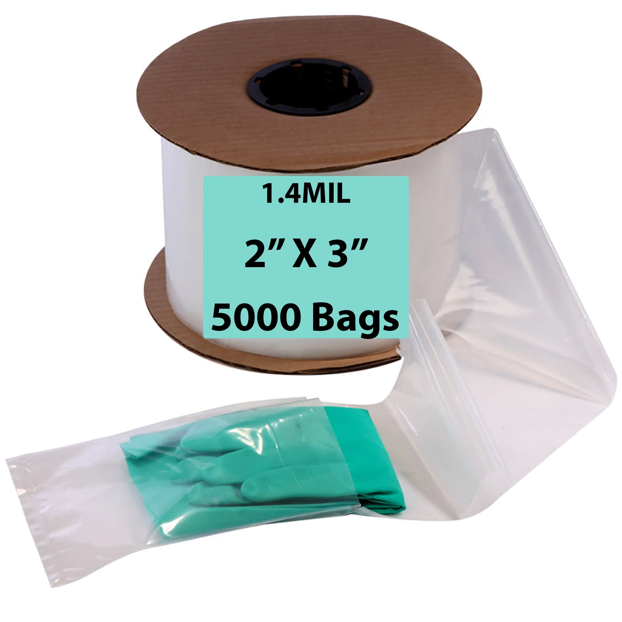 2X3 Inches Kwik-Fill® Pre-Opened Bags on Roll 1.4 Mil Auto Bag 5000/RL