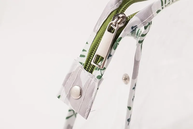 3 Pcs Green Cat Makeup Bag