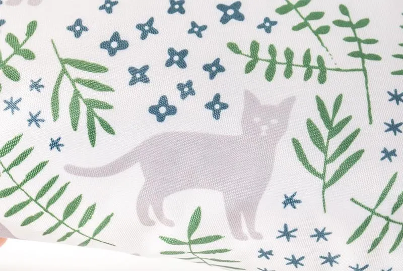 3 Pcs Green Cat Makeup Bag
