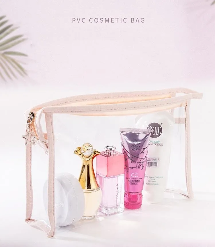 3 Pcs Makeup Bag(purple)