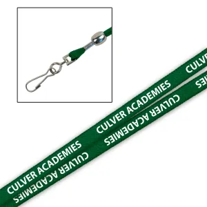 3/8" Printed Lanyard - Hunter Green