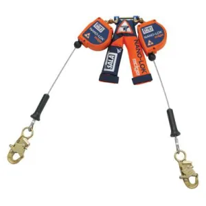 3M™ Nano-Lok Edge Quick Connect Self-Retracting Lifeline, 8 ft, 310 lb Cap., 2 Legs, 3500225