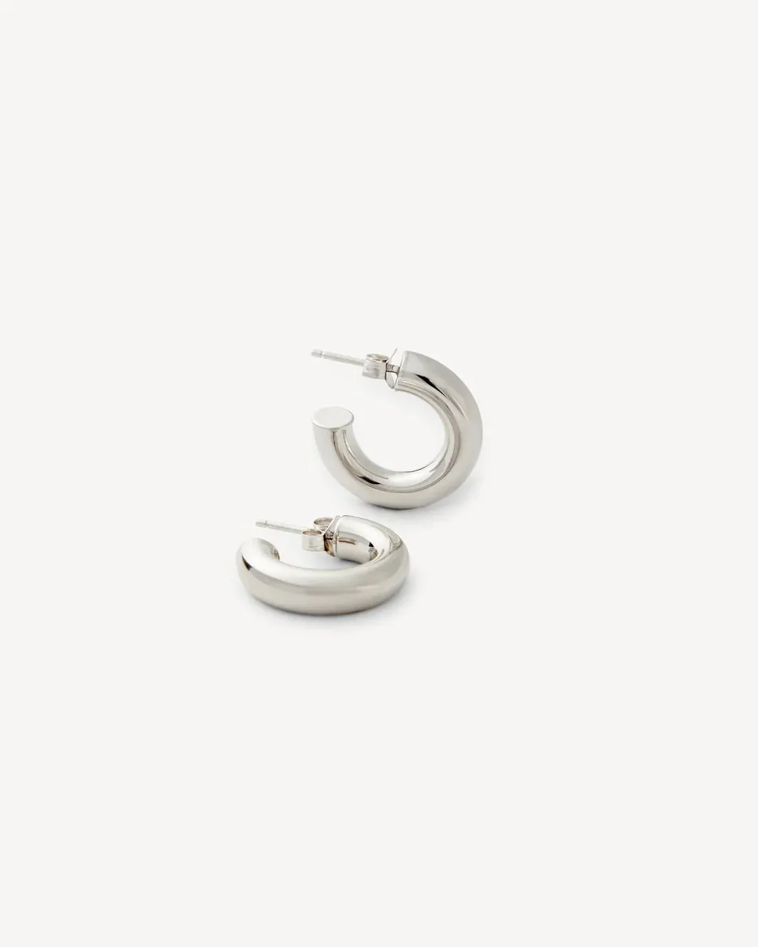 .75" Perfect Hoops: Silver