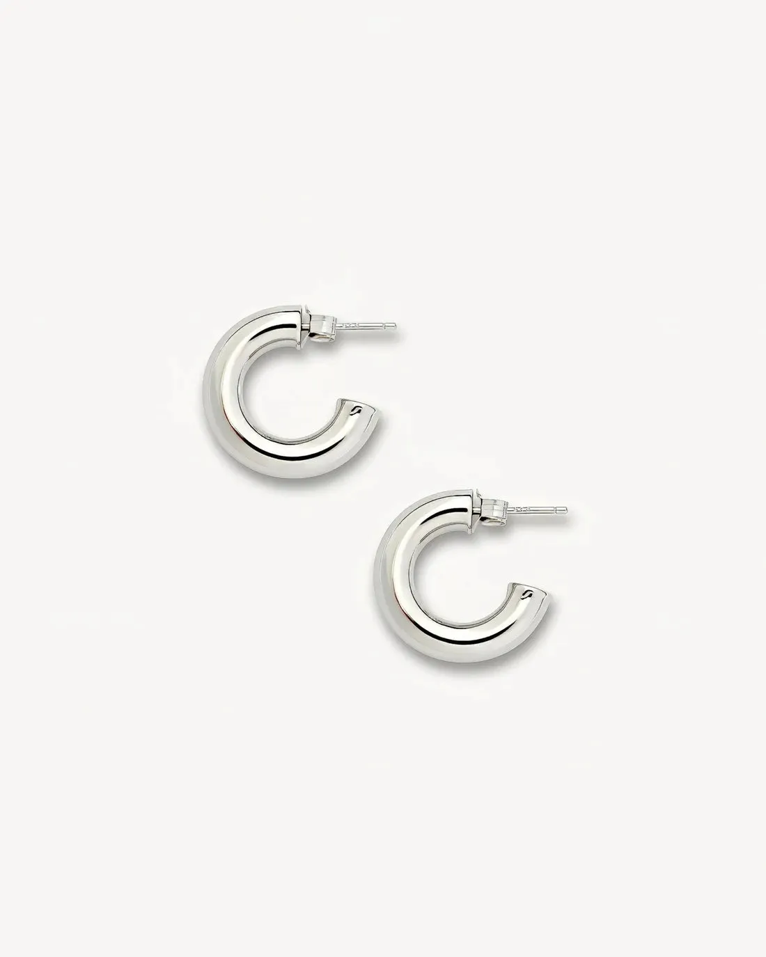 .75" Perfect Hoops: Silver