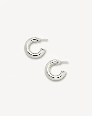 .75" Perfect Hoops: Silver