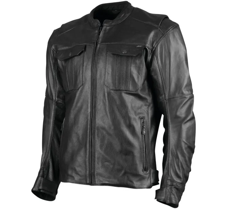 880367  Speed and Strength Band of Brothers Leather Jacket BLK Large