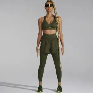 Adidas Ivy Park x Peloton Wind Shorts Army Olive Green Capsule Collection Small