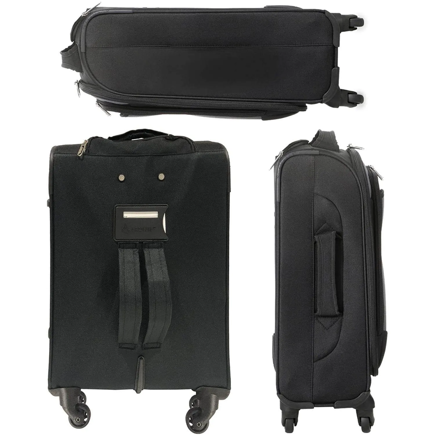 Aerolite (47x35x20cm) Lightweight Soft Shell Cabin Hand Luggage (x3 Set) | 4 Wheels