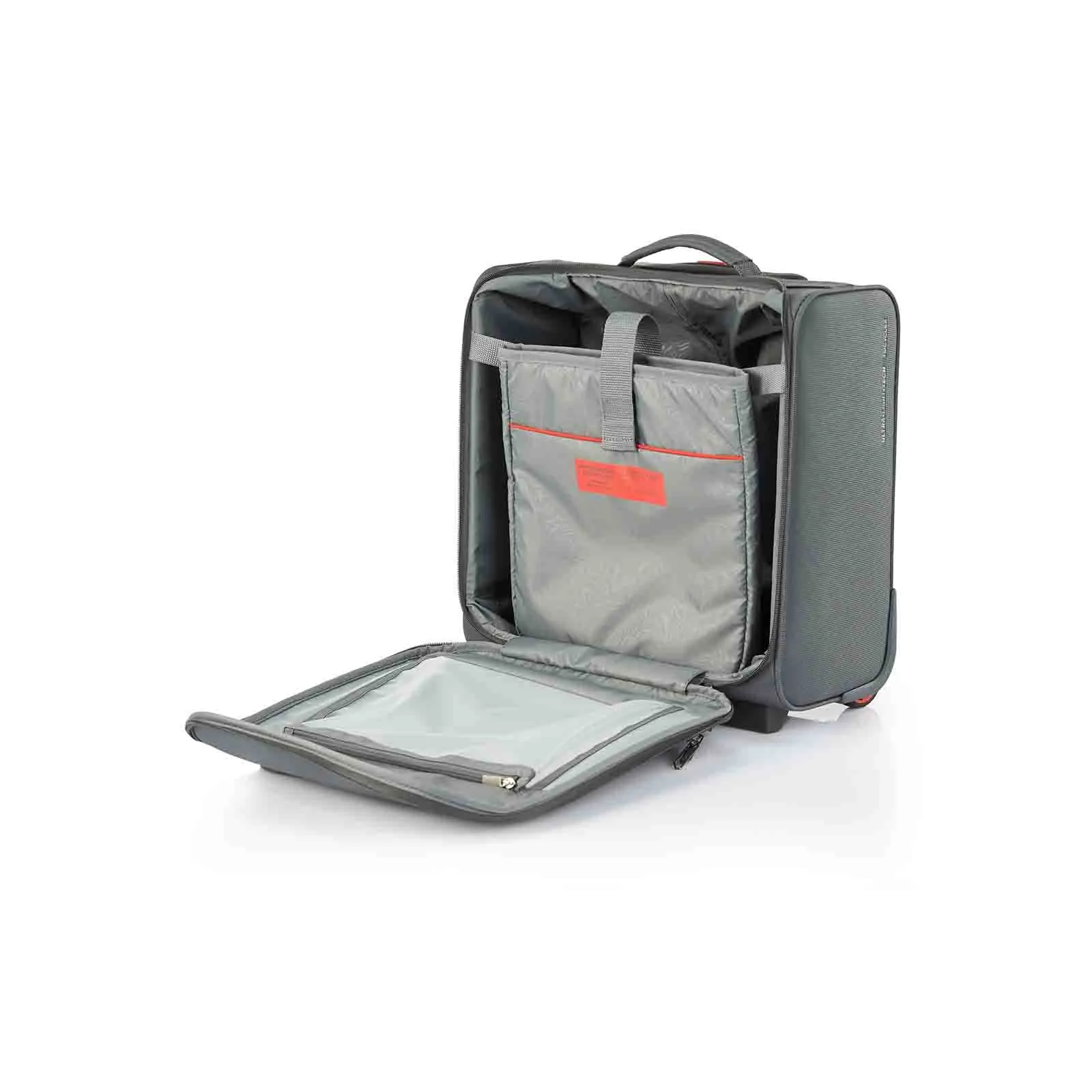 American Tourister Applite 4 Eco Underseater Suitcase Grey/Red