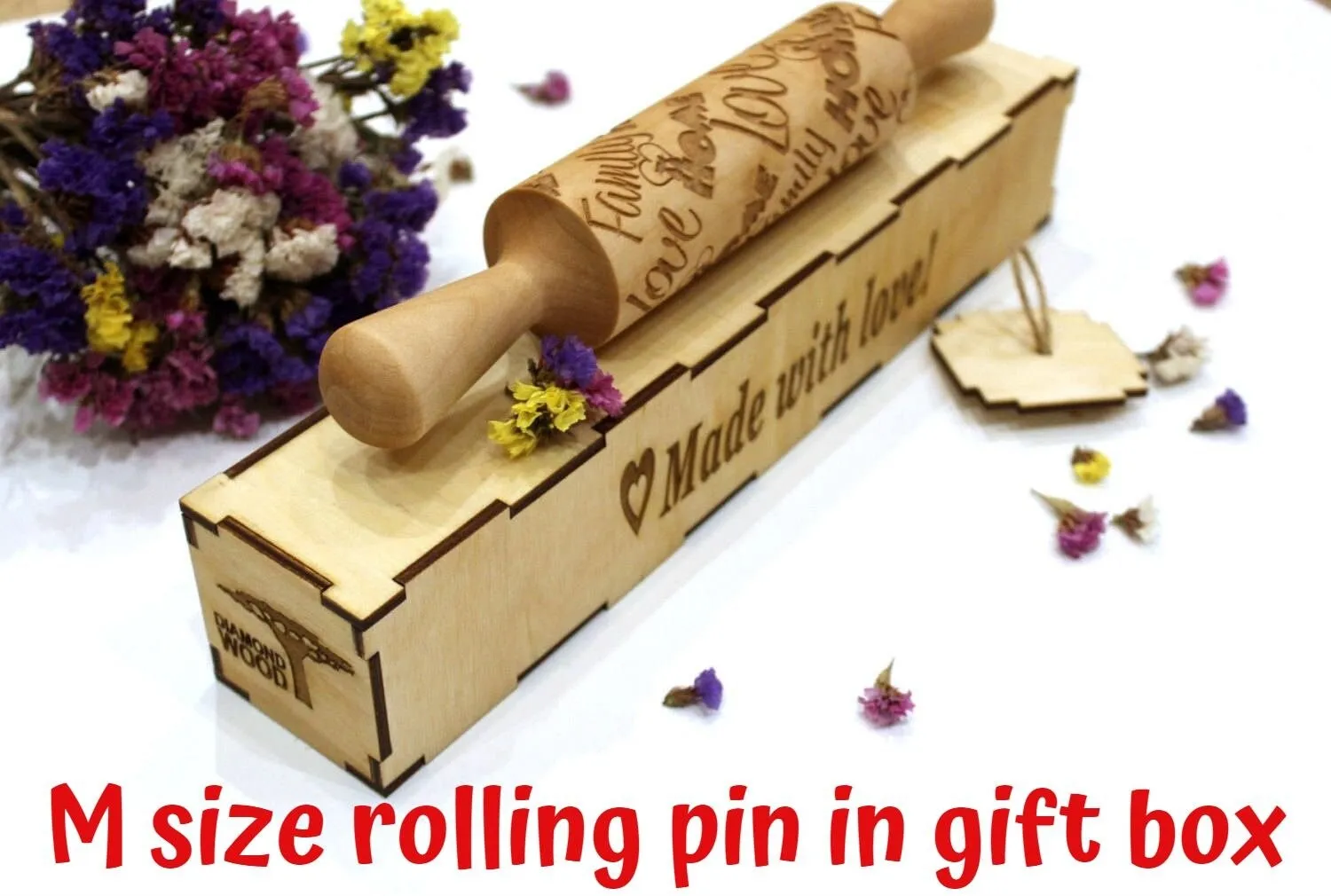 Anime Embossed Rolling Pin Sprites Texturing Tool for Cookies, Pottery or Ceramic, Clay Hand Roller, Christmas Gift for Baking Enthuziast