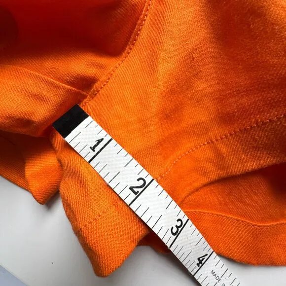 Anthropologie New Colette Shorts by Maeve Linen Edition Women’s Size 32 Orange