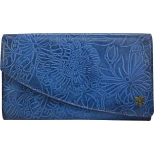 Anuschka Accordion Flap Wallet Ocean Leather