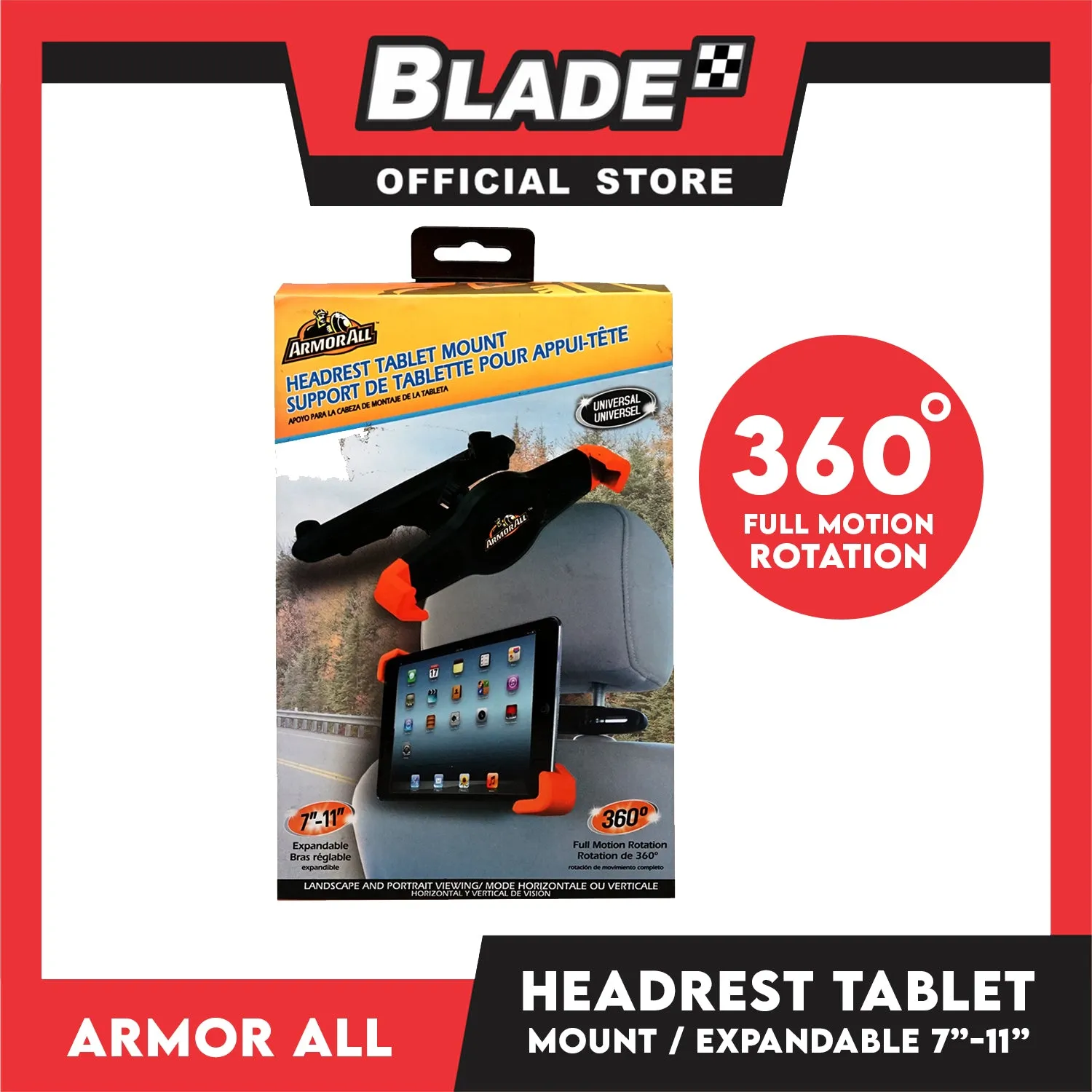 Armor All Universal Headrest Tablet Mount AMK3-0118