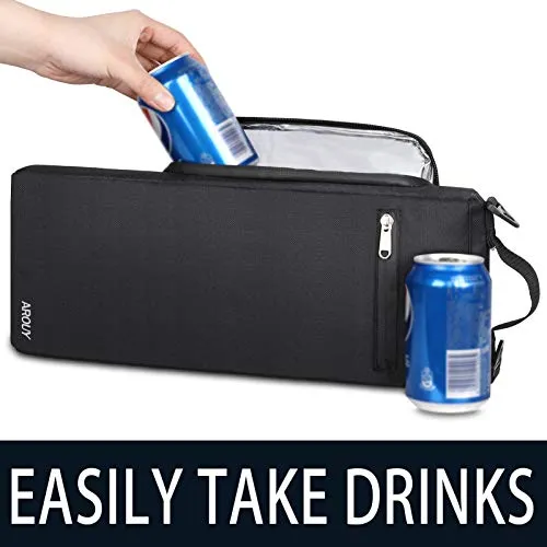 AROUY Golf Cooler Bag - Golf Accessories for Men and Small Soft Cooler Bags Insulated Beer Cooler Holds a 6 Pack of Cans or Two Bottles of Wine, Golf Sports Bags