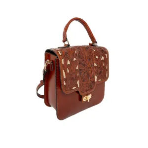 Artisan Brown Rider Top Handle Bag