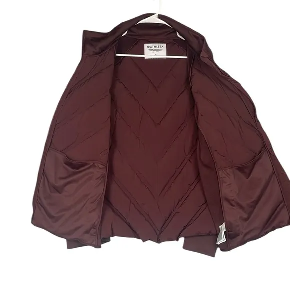 Athleta Inlet down filled puffer quilted jacket coat warm winter plus size