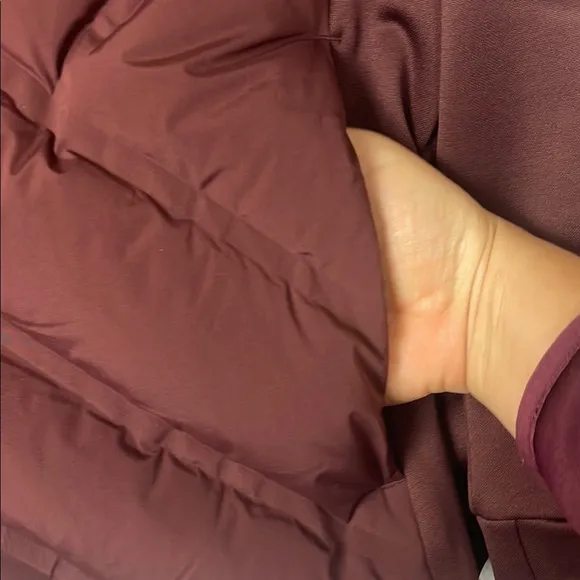 Athleta Inlet down filled puffer quilted jacket coat warm winter plus size