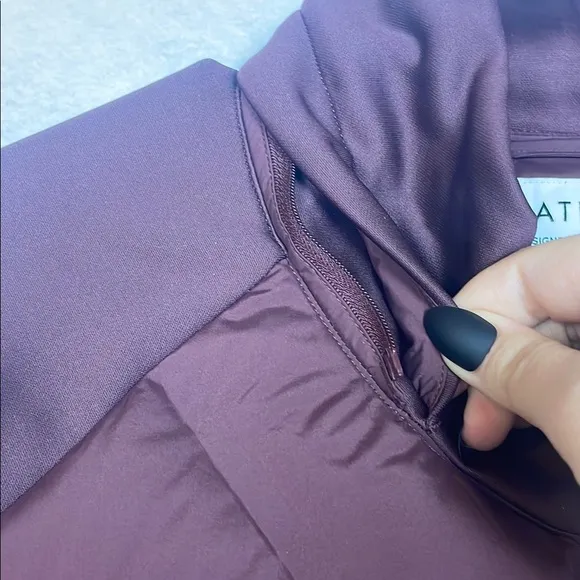 Athleta Inlet down filled puffer quilted jacket coat warm winter plus size
