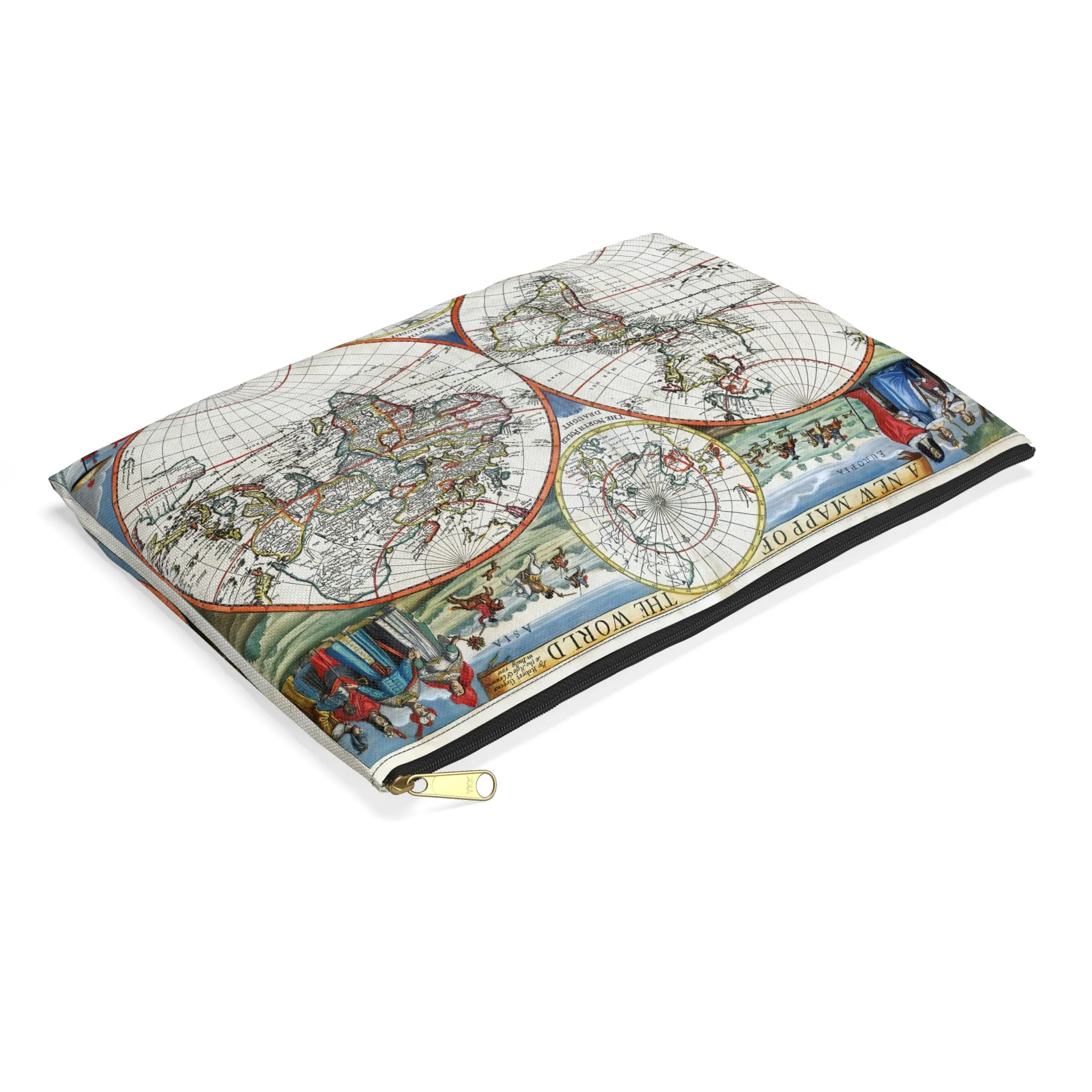 Atlas 1676 Map Institute Natural Philosophy Accessory Pouch