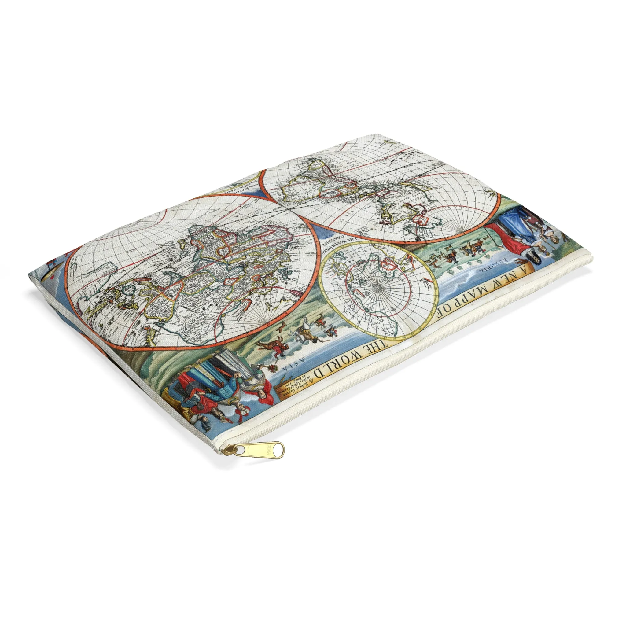 Atlas 1676 Map Institute Natural Philosophy Accessory Pouch