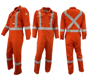 Atlas Guardian® Men's Orange Hi-Vis FR / AR Coveralls 1072OR
