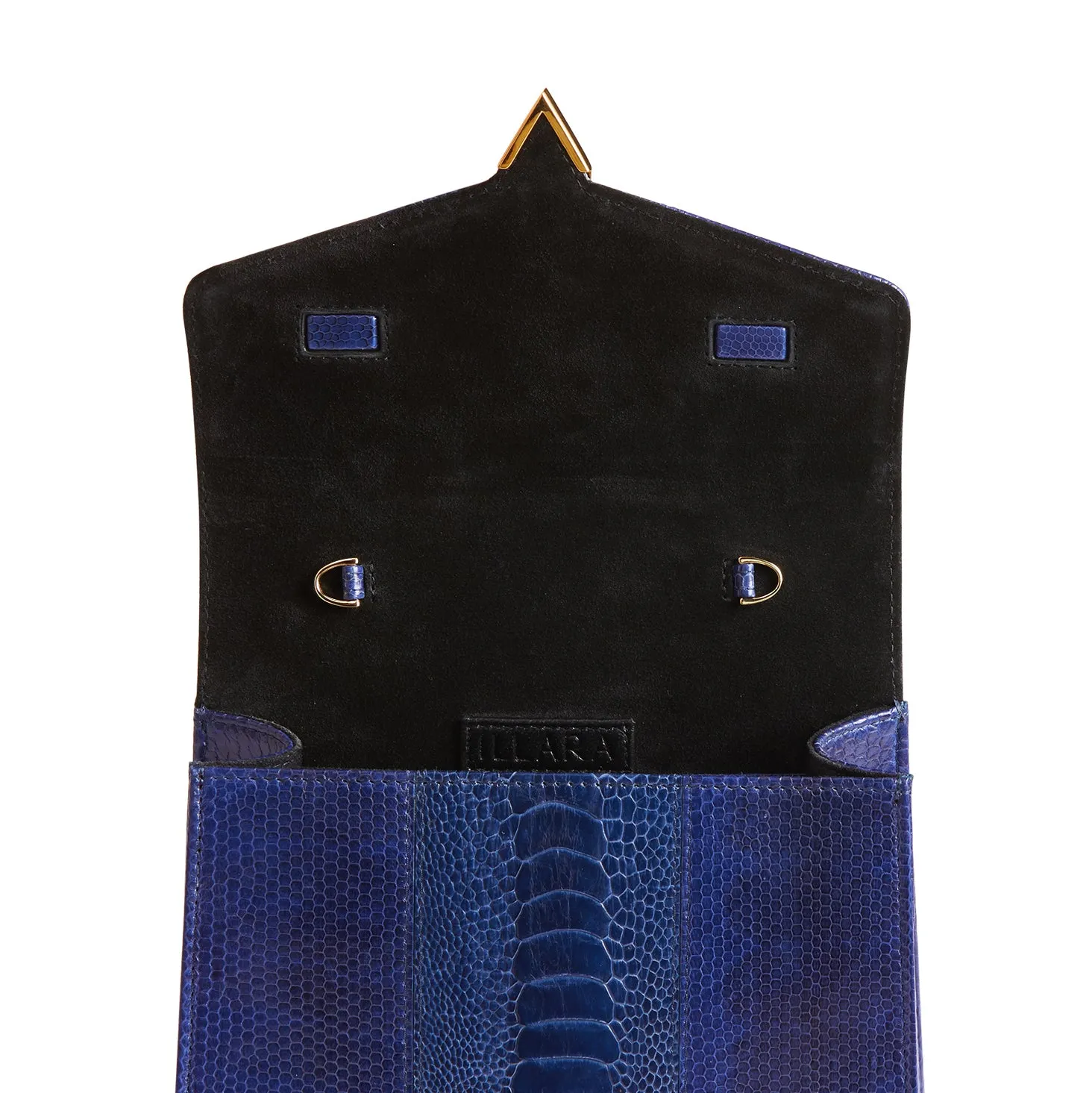 AVA SNAKESKIN & OSTRICH LEG TOP HANDLE BAG