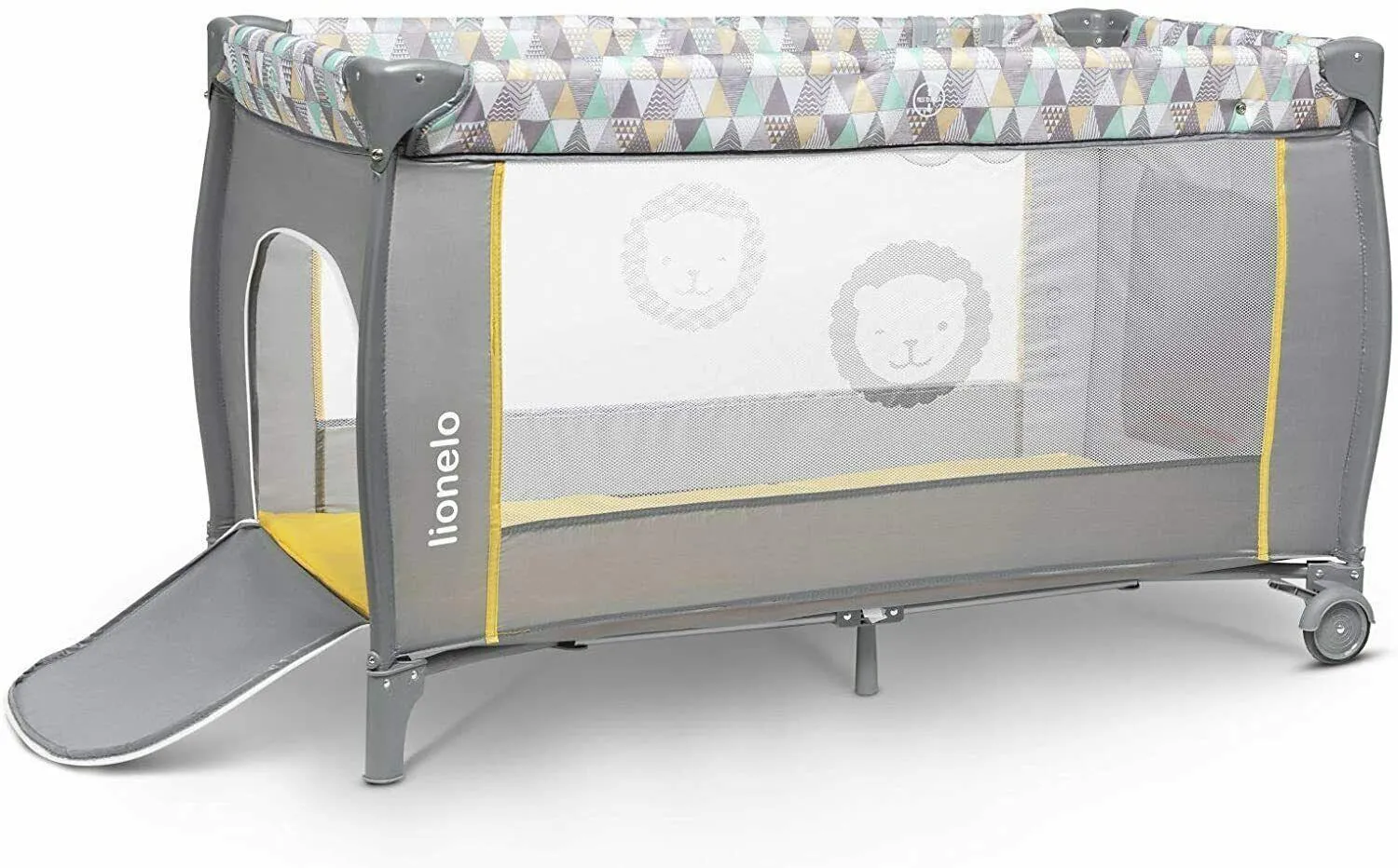 Baby bed toddler travel cot changing accessories SVEN LIONELO YELLOW SCANDI