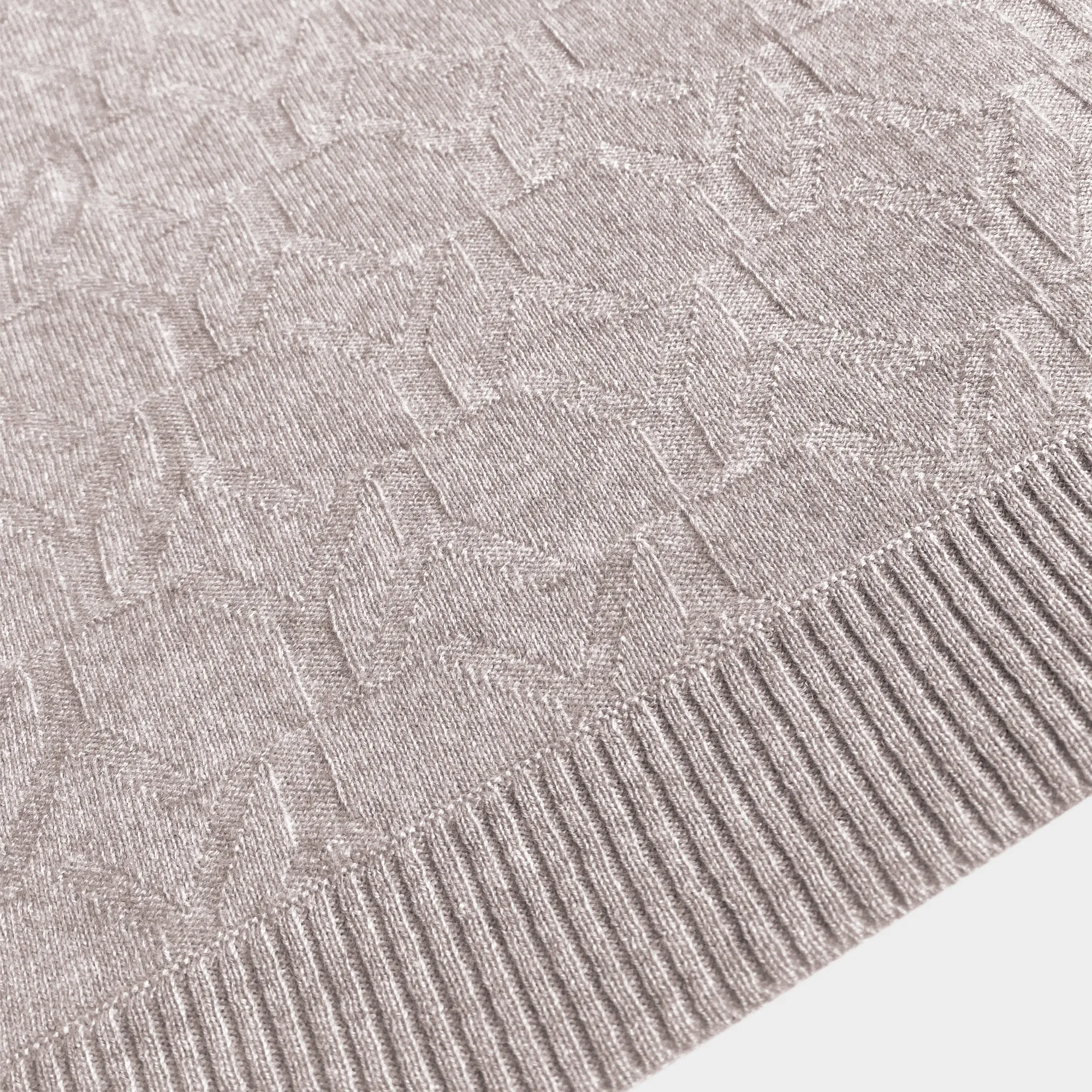 Baby Blanket Cashmere Light Grey YY Logomania