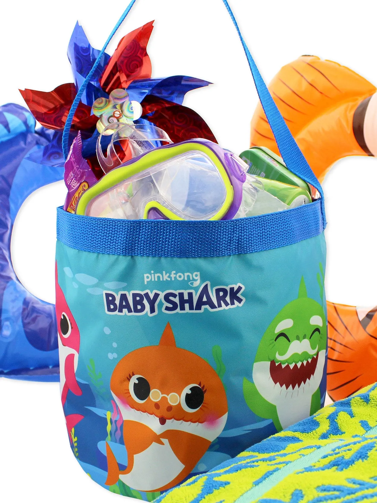 Baby Shark Collapsible Bucket Tote Bag