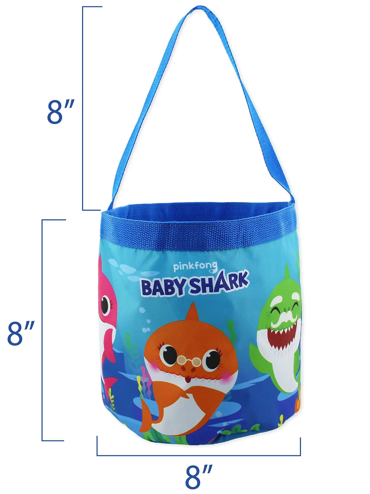 Baby Shark Collapsible Bucket Tote Bag