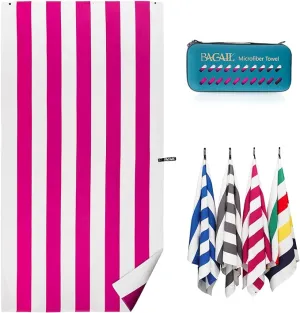 BAGAIL Camping Towel with EVA Case, Compact & Ultra Soft Microfiber Travel Towel - Super Absorbent & Lightweight Quick Dry Towels for Sports, Beach, Gym, Backpacking, Hiking and Yoga