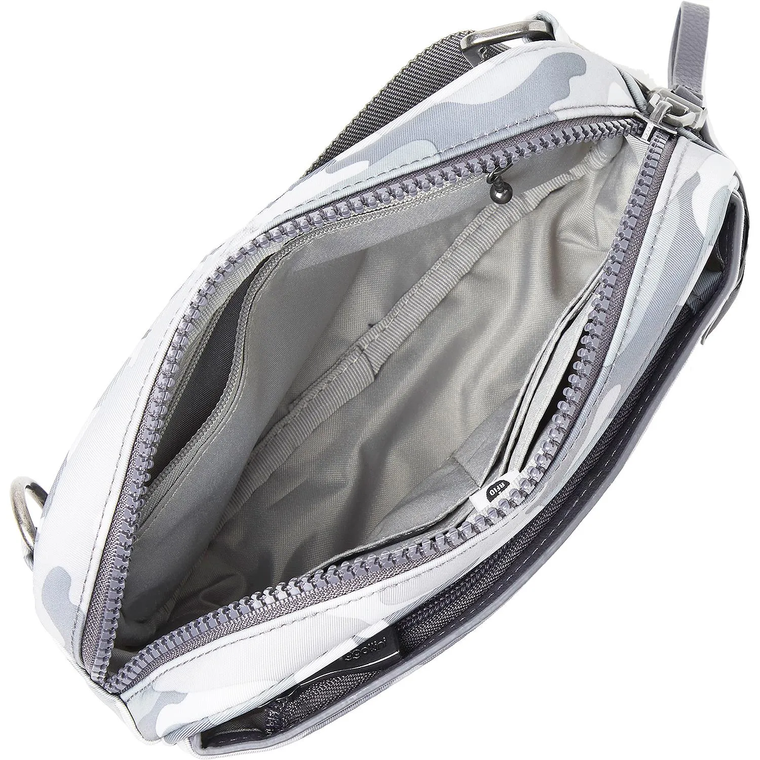 Baggallini Downtown Waist Bag Grey Camo Nylon