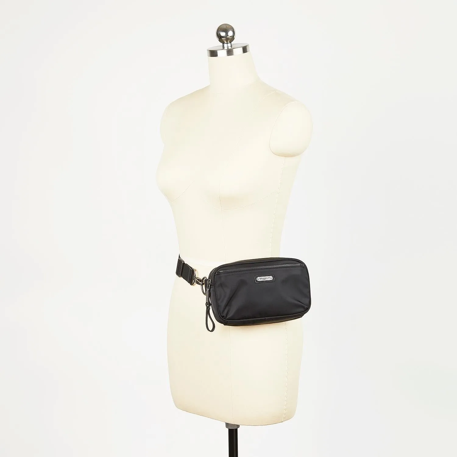 Baggallini Downtown Waist Bag Grey Camo Nylon