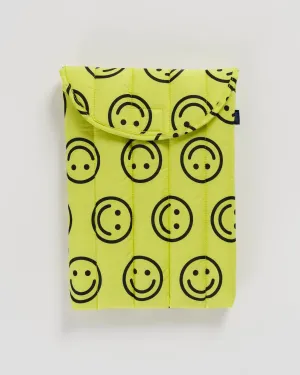 BAGGU Puffy Laptop Sleeve 13"/14" - Yellow Happy