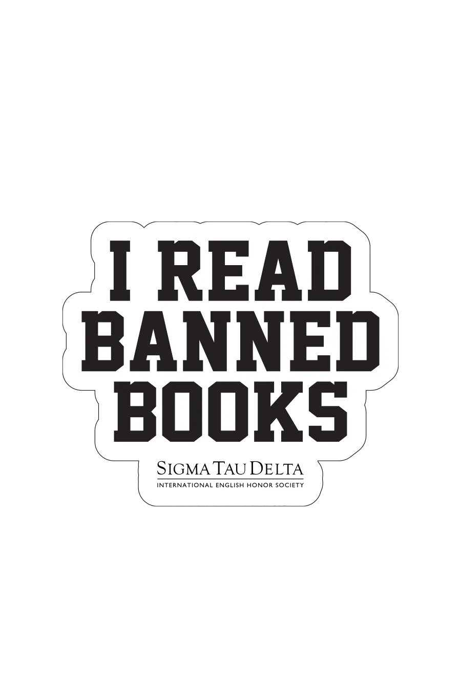 Banned Books Collegiate Sticker