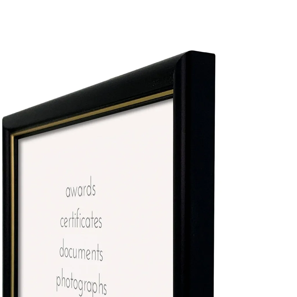 Basic Black Gold A4 Picture Frame
