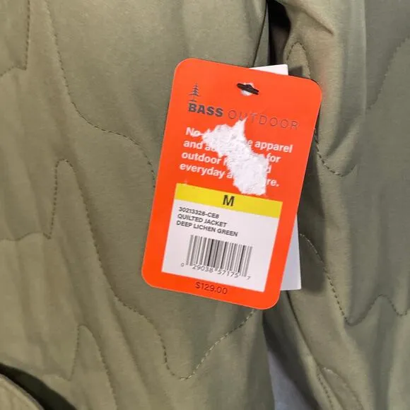 Bass Outdoor Women's Quilted Long-Sleeve Jacket green medium