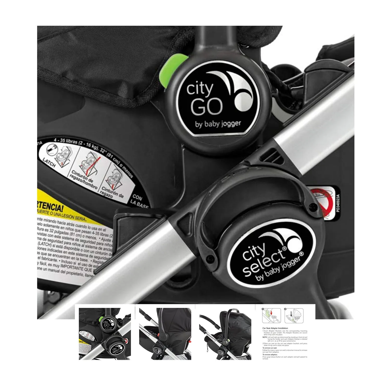 Bebelelo Car Seat Adapter City Select, Lux, City Select 2 for City Go and Graco