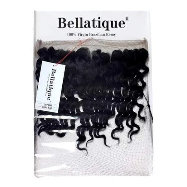 Bellatique 100% Virgin Brazilian Remy 13x4 Lace Frontal Closure - DEEP WAVE