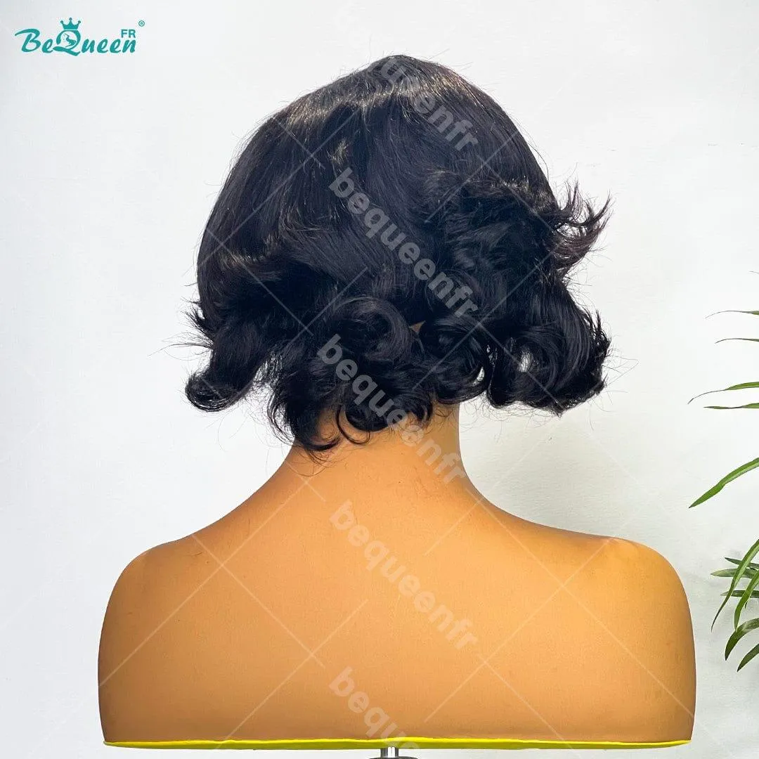 BeQueen 99,9€=1 perruques sans colle "Oksana" Perruque Customisée Bob Prêt à porter 4x4