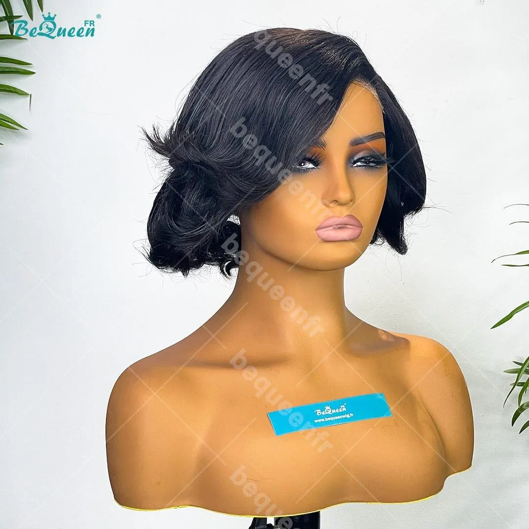 BeQueen 99,9€=1 perruques sans colle "Oksana" Perruque Customisée Bob Prêt à porter 4x4