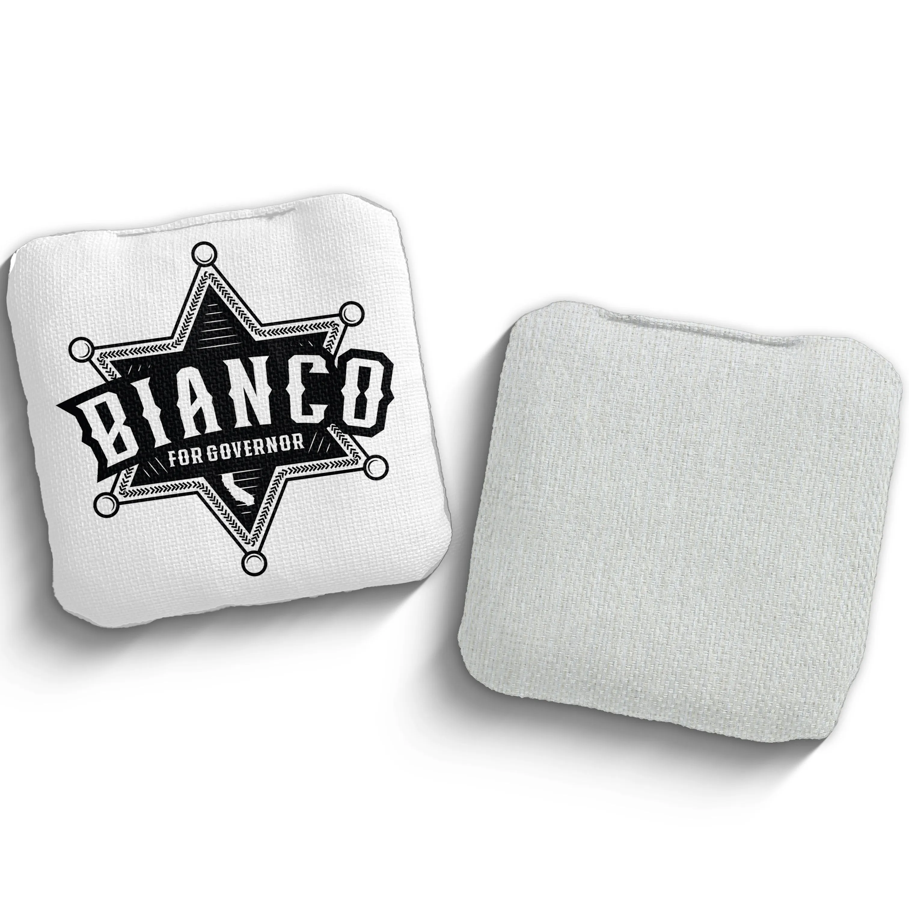 Bianco For Governor Sheriff Star Cornhole Bags (Set of 4)